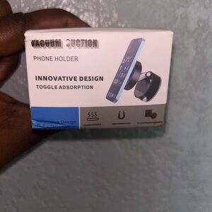 Vacuum Suction Phone Holder - Black